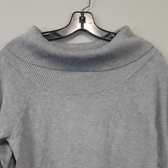 Guess Gray Zipper hem detail Cowl Neck Sweater - Picture 3 of 8